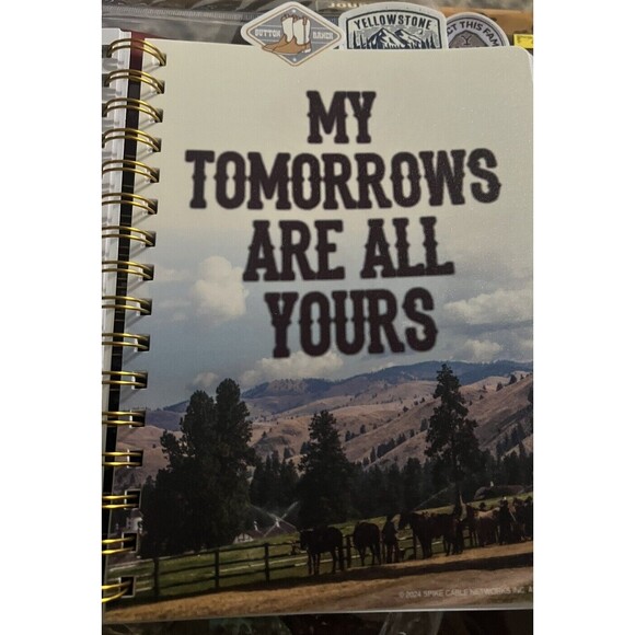 YELLOWSTONE SPIRAL BOUND TABBED JOURNAL BOOK 96 sheets BETH DUTTON, NEW - Picture 4 of 8